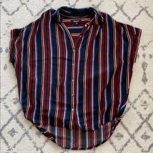 Madewell Central Drapey Shirt in Medford Stripe